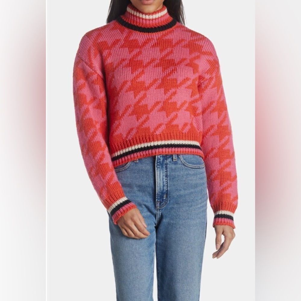 Vero Moda Pink and Red Women's Sweater, M